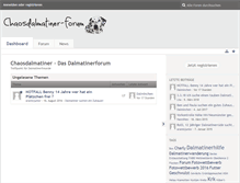 Tablet Screenshot of dalmatiner-forum.de